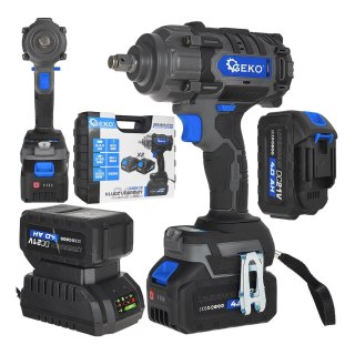 Klucz udarowy akumulatorowy bezszczotkowy 850Nm 2x4.0Ah 21V GEKO