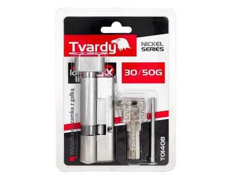Wkładka do zamka z gałką 30/50g (kolor nikiel)