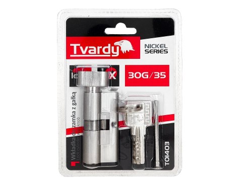 Wkładka do zamka z gałką 30g/35 (kolor nikiel)