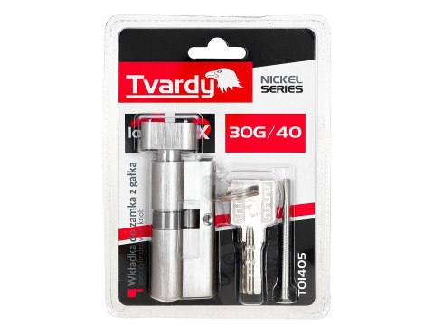 Wkładka do zamka z gałką 30g/40 (kolor nikiel)