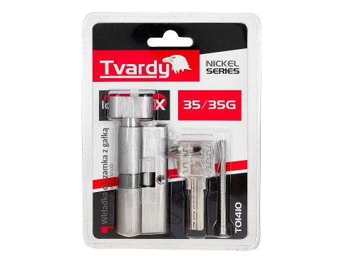 Wkładka do zamka z gałką 35/35g (kolor nikiel)