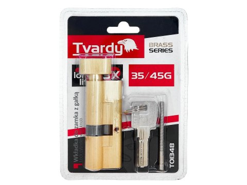 Wkładka do zamka z gałką 35/45g (kolor mosiądz)