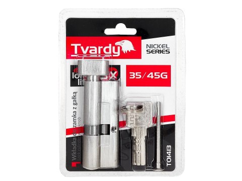 Wkładka do zamka z gałką 35/45g (kolor nikiel)