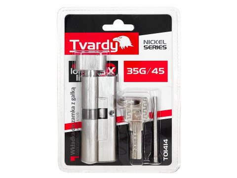 Wkładka do zamka z gałką 35g/45 (kolor nikiel)