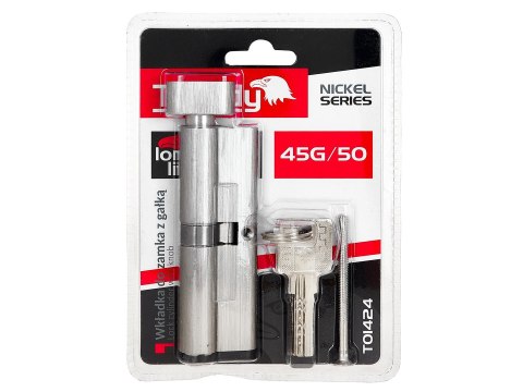 Wkładka do zamka z gałką 45g/50 (kolor nikiel)
