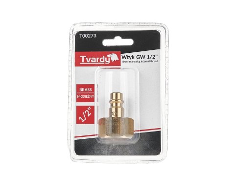 Wtyk mosiężny GW 1/2" typ męski (1/10/100)