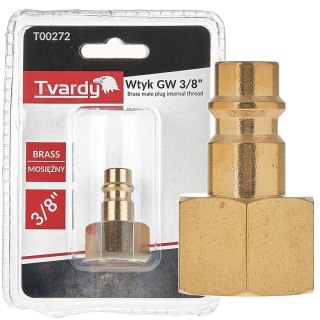 Wtyk mosiężny GW 3/8" typ męski (1/10/100)