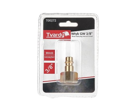 Wtyk mosiężny GW 3/8" typ męski (1/10/100)
