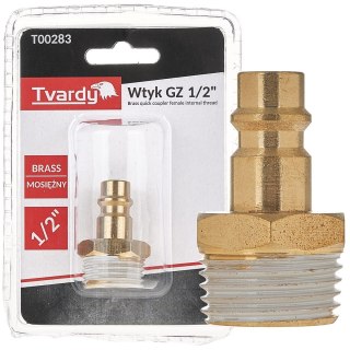 Wtyk mosiężny GZ 1/2" typ męski (1/10/100)
