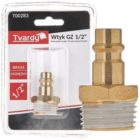 Wtyk mosiężny GZ 1/2" typ męski (1/10/100)