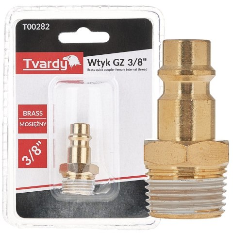 Wtyk mosiężny GZ 3/8" typ męski (1/10/100)