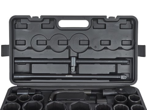 Zestaw kluczy nasadowych udarowych 26el. 3/4"/1" 12-kąt/6-kąt 17-65mm