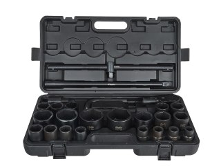 Zestaw kluczy nasadowych udarowych 26el. 3/4"/1" 6-kąt 17-65mm