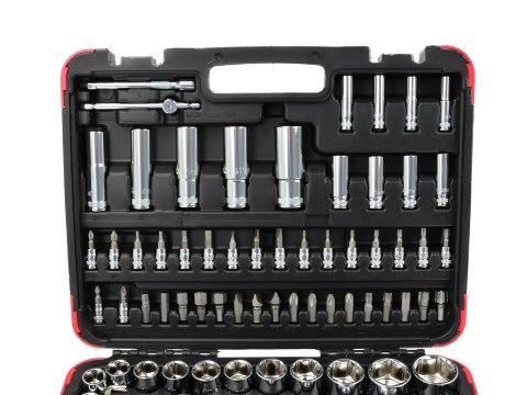 Zestaw profesjonalnych kluczy nasadowych 108el. 1/4"-1/2" 25GW