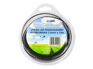 Żyłka do podkaszarki karbowana 2,4mmx15m