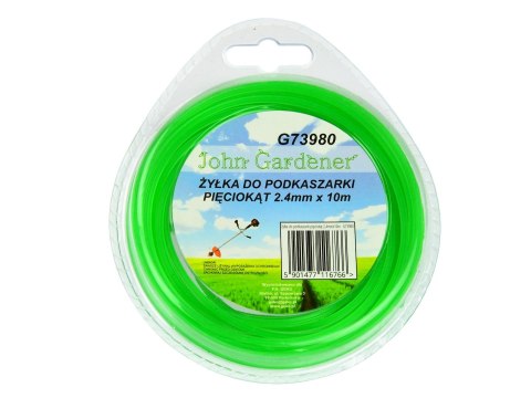 Żyłka do podkaszarki pięciokąt 2,4mmx10m