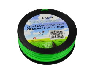 Żyłka do podkaszarki pięciokąt 3,0mmx100m