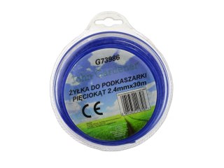 Żyłka do podkaszarki sześciokąt 2,4mmx30m