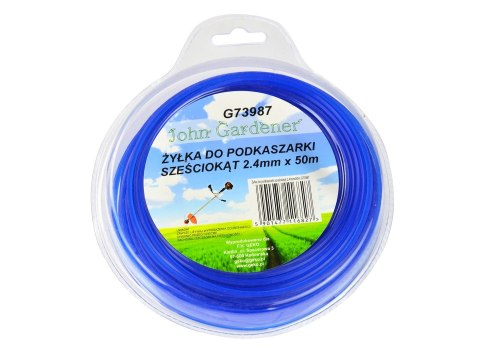 Żyłka do podkaszarki sześciokąt 2,4mmx50m