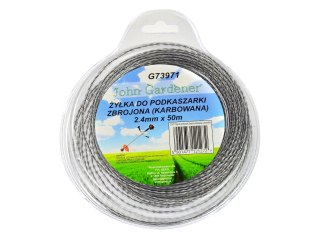 Żyłka do podkaszarki zbrojona(karbowana) 2,4mmx50m