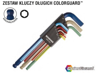 Bondhus zestaw długich kluczy imbusowych (1,5-10 mm) z kulką [9-cz.]