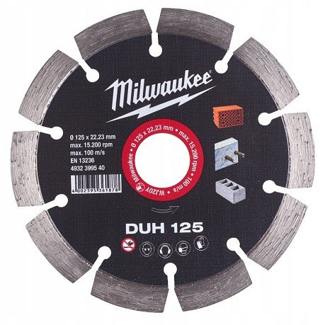 Milwaukee tarcza diamentowa do betonu DUH 125 x 22,2 mm Milwaukee tarcza diamentowa do betonu DUH 125 x 22,2 mm