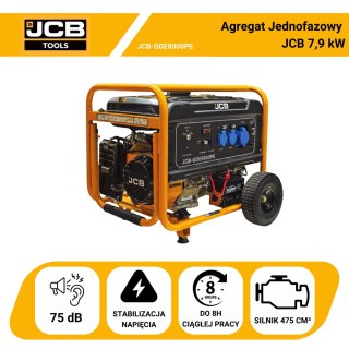 Agregat prądotwórczy JCB GDE8000PE 7,9kW 1-faz