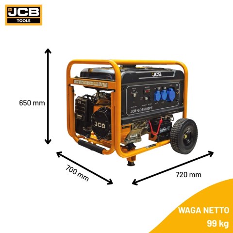 Agregat prądotwórczy JCB GDE8000PE 7,9kW 1-faz