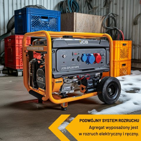 Agregat prądotwórczy JCB GDE8000PE 7,9kW 1-faz