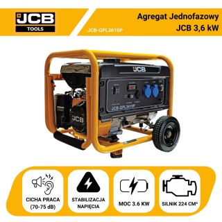 Agregat prądotwórczy JCB GPL3610P 3,6kW 1-faz