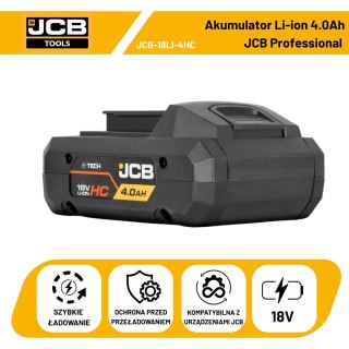 Akumulator JCB 18LI-4HC 18V 4,0Ah Li-ion