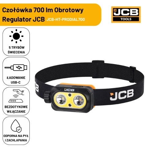Czołówka LED JCB HT-PRODIAL700 700lm