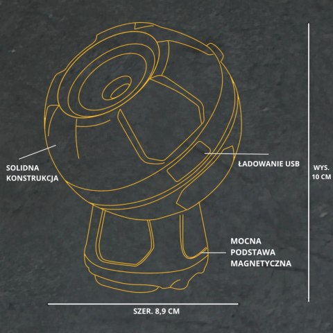 Lampa robocza LED JCB WL-GLOBE 600lm