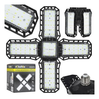 Lampa warsztatowa sufitowa składana LED E27 43W 3400LM 6500K Keltin
