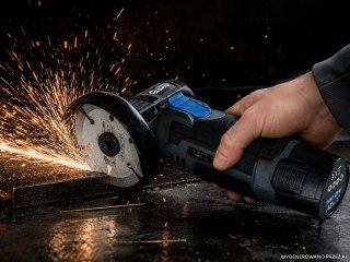 Mini szlifierka kątowa akumulatorowa bezszczotkowa 76mm 2x2.0Ah 12V GEKO