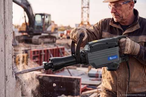 Młot Wyburzeniowy Udarowy 45J 1200W z akcesoriami GEKO