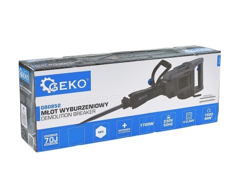 Młot Wyburzeniowy Udarowy 70J 1700W z akcesoriami GEKO