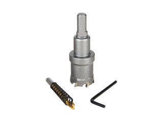 Otwornica widiowa - koronka do metalu 27mm z wiertłem tytanowym GEKO