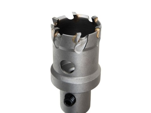 Otwornica widiowa - koronka do metalu 27mm z wiertłem tytanowym GEKO