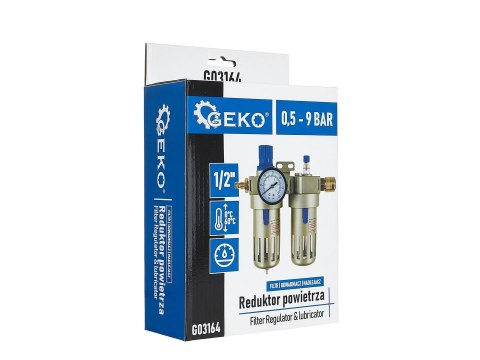 Reduktor powietrza - filtr odwadniacz naolejacz 1/2" GEKO