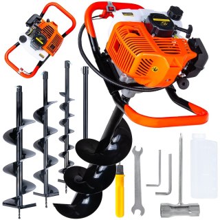 Świder spalinowy wiertła(10cm,15cm,20cm) adapter 50cm GEKO