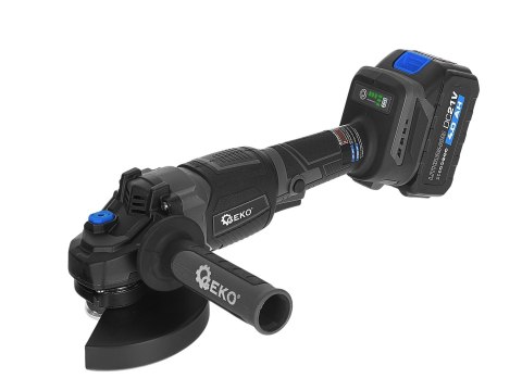 Szlifierka kątowa akumulatorowa bezszczotkowa 125mm 950W 2x4.0Ah 21V GEKO