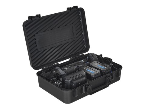 Szlifierka kątowa akumulatorowa bezszczotkowa 125mm 950W 2x4.0Ah 21V GEKO