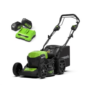 2x24V Kosiarka akumulatorowa z napędem 46cm G24X2LM46SPK4X zestaw ładowarka dual 2 aku 4Ah