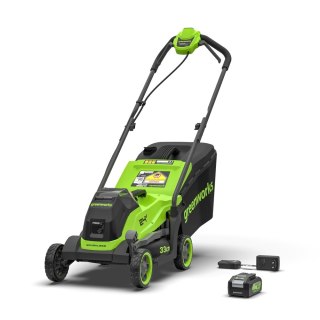 24V kosiarka 33 cm Greenworks MO24L411-01 zestaw ładowarka aku 4 Ah