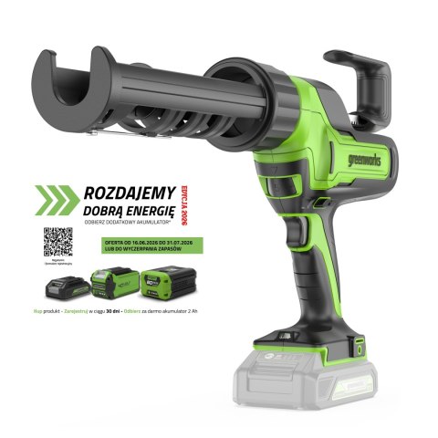 24V wyciskacz do mas Greenworks G24CG