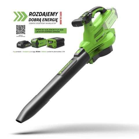 40V Dmuchawa/Odkurzacz Greenworks GD40BVII
