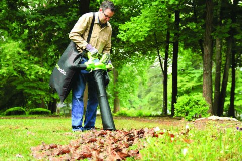 40V dmuchawa/odkurzacz Greenworks GD40BVIIK2x zestaw ładowarka 2x aku 2Ah