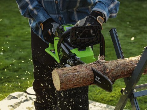 40V pilarka łańcuchowa 40 cm Greenworks GD40CS18K2X zestaw ładowarka 2x aku 2Ah
