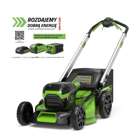 60V Kosiarka akumulatorowa z napędem 46cm Greenworks GD60LM46SP